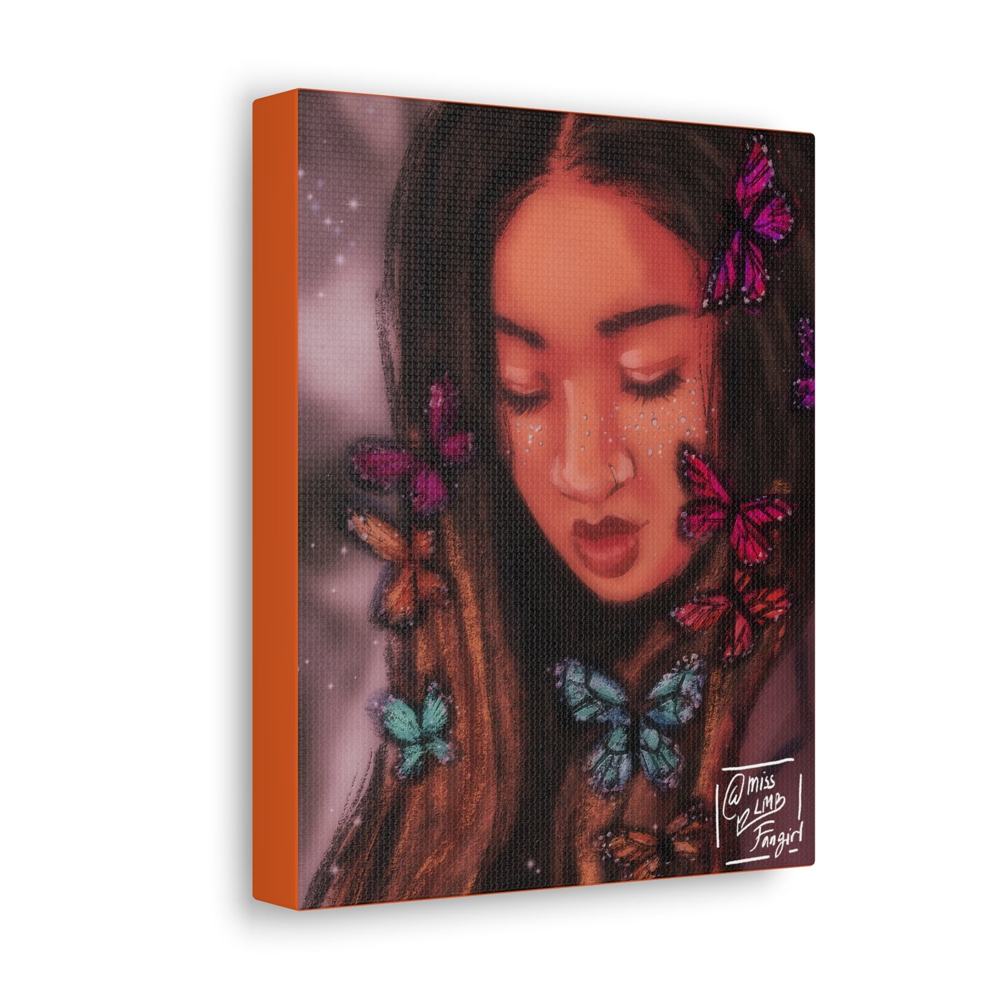 Black girl Butterfly Dream Painting