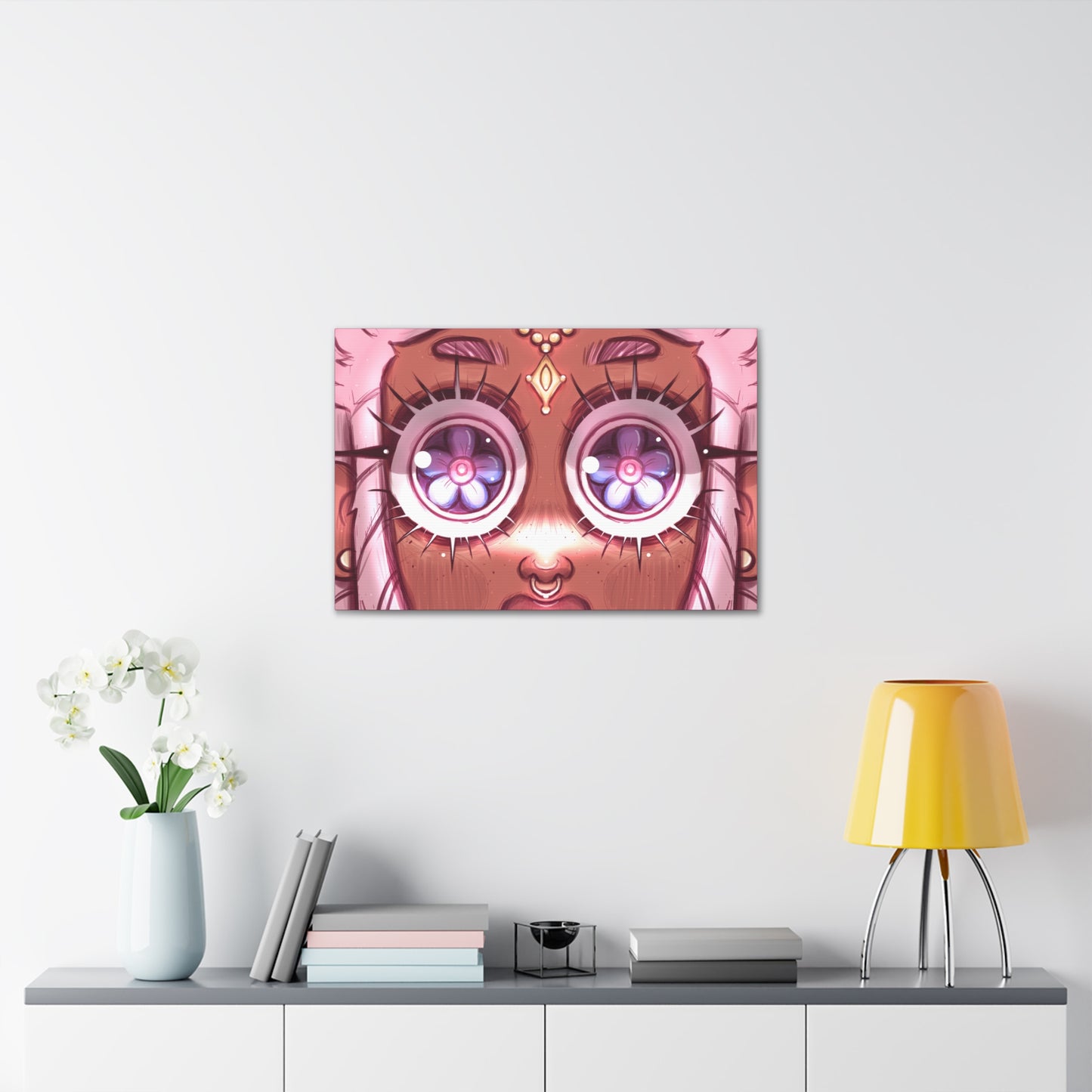 Floral Eyes Painting